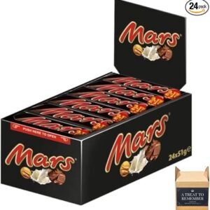 Mars Chocolate Bars Milk Chocolate Bulk Gift Treat Office Box 51g Pack Of 24 Bars
